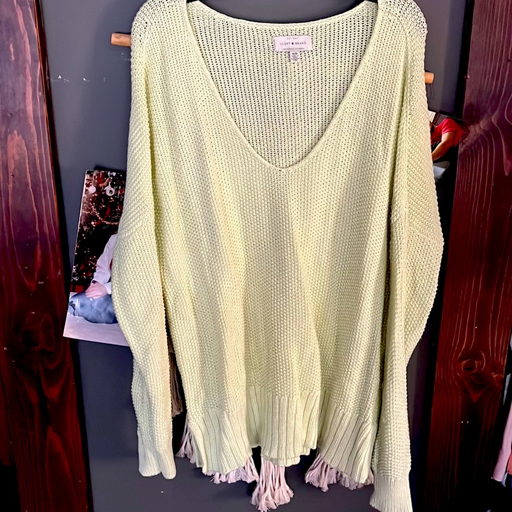 Lime green sweater